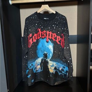 Black Long Sleeve Graphic Tee From Godspeed